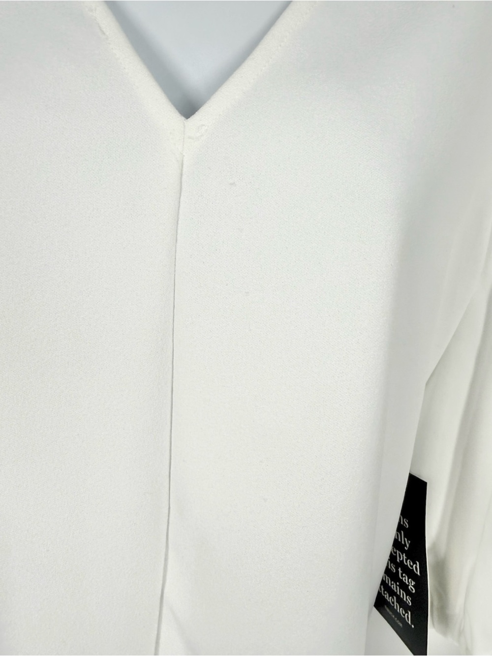 Pomander Place White Hollis Top L NWT V Neck Puff Sleeve Tuckernuck - Picture 5 of 12